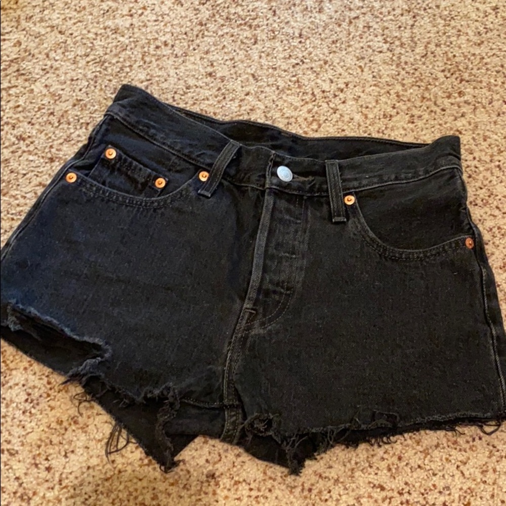 BLACK LEVI 501 SHORTS NWOT